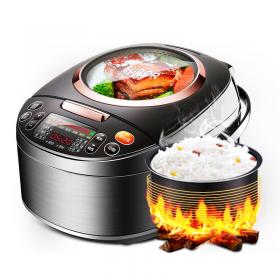 Midea/美的 MB-WFS5017TM电饭煲5L智能正品电饭锅家用3-4-6-7-8人 下单立减20 精研柴火饭 涡轮防溢